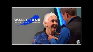 Wally Funk Gets Her Astronaut Wings | New Shepard First Flight