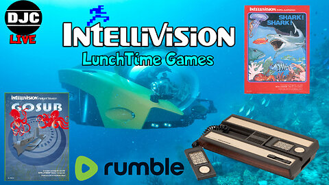 INTELLIVISION - Lunchtime Games "GoSub and Shark! Shark!"