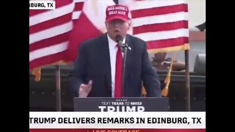 TRUMP❤️🇺🇸🥇HOLDS SPEECH ON BORDER SAFETY IN EDINBURG TEXAS🇺🇸💙🛃🚧🛂⭐️