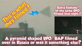 Pyramid shape UFO over Moscow