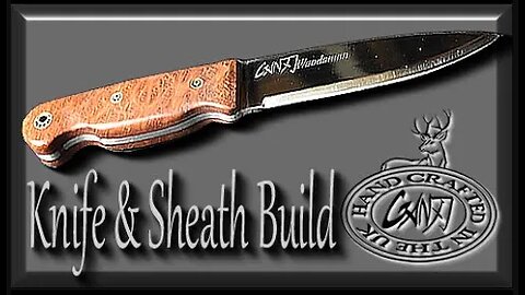 BUSHCRAFT KNIFE & LEATHER SHEATH BUILD START TO FINISH