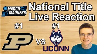 Purdue vs UConn National Title 2024 Live Reaction!!! #cbb