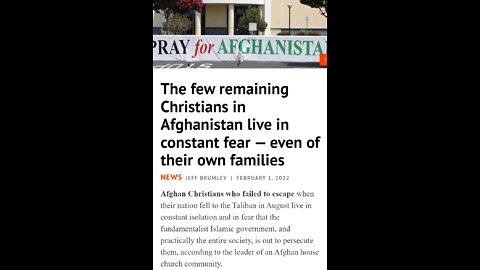 In light of those suffering in Afghanistan - prayer