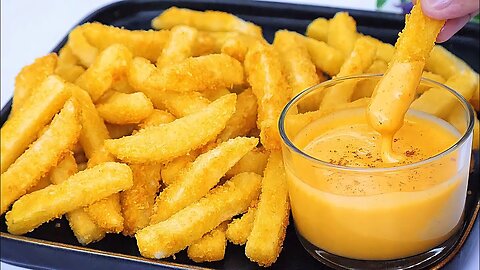 Better than potato chips! Crispy French Fries and Cheese Sauce | Rumble Recipe