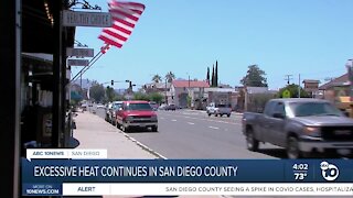 High temperatures continue in San Diego County