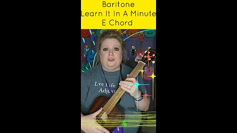 Learn It In A Minute: Baritone ukulele E chord #ukulele #uke #learnukulele #baritone