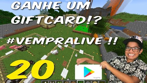 Live de Minecrafit - Minerando GiftCard - #eoroper #pai_eoroper