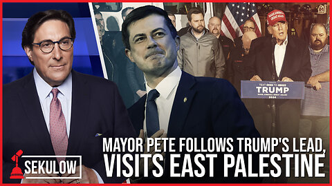 Mayor Pete follows Trump's lead, visits East Palestine