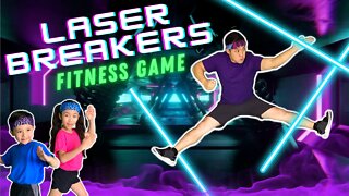 🕴🏻Break the Lasers! VIDEOGAME Workout | Funny Kids Spy Exercise