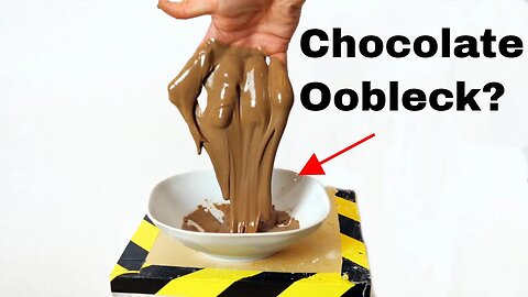 Can You Make Oobleck From Chocolate? Edible Oobleck Experiment!
