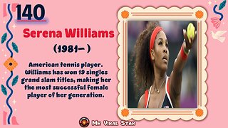 Serena Williams (1981– ) | TOP 150 Women That CHANGED THE WORLD | Short Biography