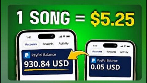 Earn $5.25 PER SONG Listened To - Make Money Online