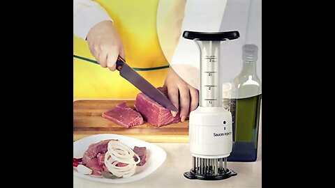 Meat Tenderizer | BBQ Cooking Accessories | Sauce Injectors Kitchen Tools Gadgets