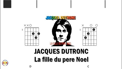 JACQUES DUTRONC La fille du pere Noel - (Chords & Lyrics like a Karaoke) HD