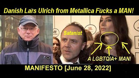 Danish Faggot Satanist Lars Ulrich from Metallica and the Fake LGBTQIA+ 'Girl'! [10.04.2023]