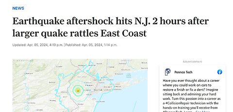 NJ Earthquake - Angel Territory - All Ok