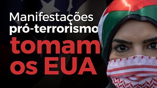 Manifestações a favor do terrorismo em universidades americanas