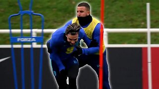 Jack Grealish and Kyle Walker HAVE FUN as England train ahead of Euro 2024 qualifier against Malta