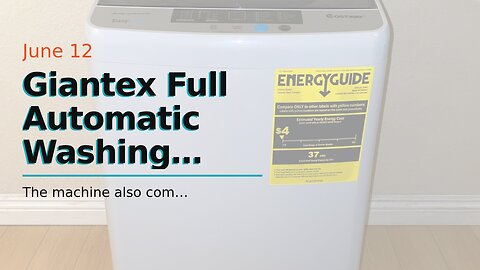 Giantex Full Automatic Washing Machine, 2 in 1 Portable Laundry Washer, 8.8lbs Washer and Dryer...