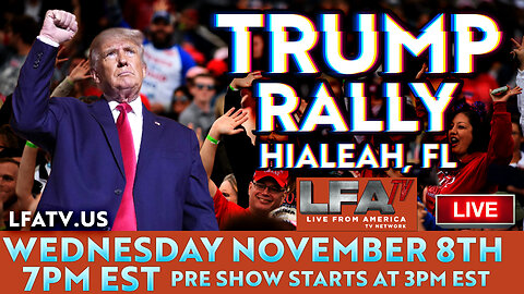 PRESIDENT TRUMP LIVE IN HIALEAH FLORIDA @3PM