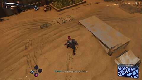PS5 Spider-man 2 - Criminal hiding in the sand GLITCH