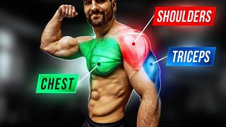 5min Home Chest Shoulders and Triceps Workout (DUMBBELLS ONLY PUSH WORKOUT!!)