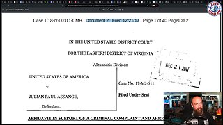 Reading: The Affidavit in Support of Assange Complaint and Arrest (2017)