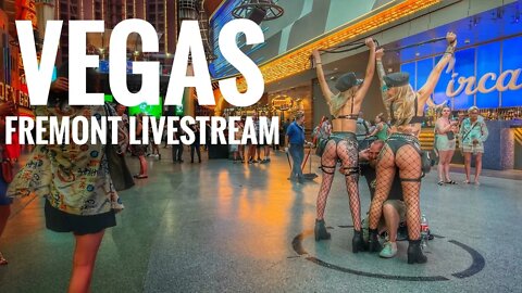Vegas LIVESTREAM - Downtown in a Summer Stormfront 😮😯 1080p 60fps Stream