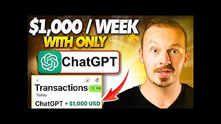 Challenge! Can YOU Make +$1,000 In A Week Using JUST ChatGPT? | Make Money Online With AI