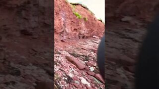 Erosion has hit these rocks hard