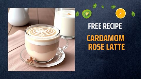 Free Cardamom Rose Latte Recipe 🌹☕✨