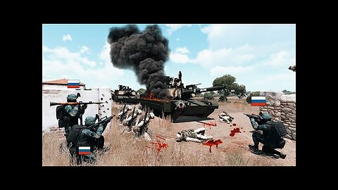 1 minute ago! Russian Wagner troops ambush an M1A2 Abrams Tank