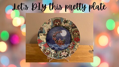Let's DIY this pretty Christmas plate