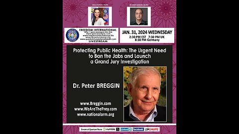Peter Breggin, MD w/ Joseph Sansone,PhD & Grace Asagra,RN- LOVE, Public Health, and Grand Jury