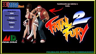 Jogo Completo 103 : Fatal Fury 2 | IMPRESSIONANTE VERSAO COM COMBOS EXCLUSIVOS!(Mega Drive)