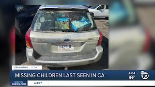 Missing children last seen in CA