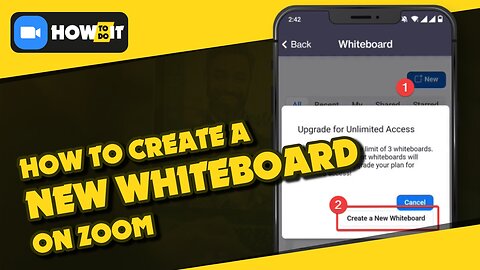How to create a new whiteboard in Zoom