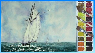 PAINTING SAILBOATS AND YACHTS IN WATERCOLOR
