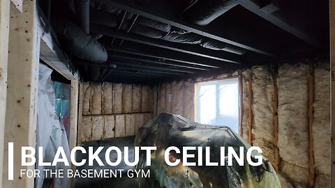 Building a Basement GYM Series (Ceiling Blackout)