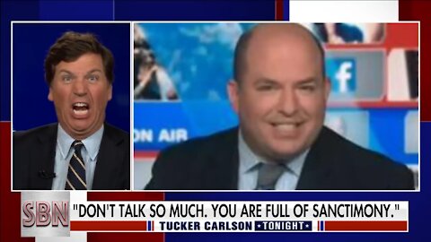 Tucker Reacts to Brian Stelter Being 'Roasted' by Guest on His Own Show - 2520