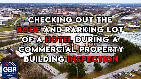 Using a Drone to Inspect Roof of Hotel - Commercial Building Inspection