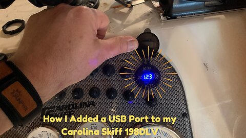How I added a USB Port to My Carolina Skiff 198DLV #carolinaskiff