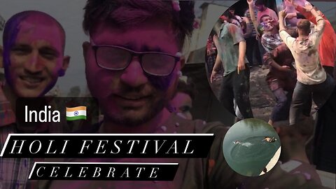 Holi Festival celebrate Indian 🇮🇳 guys