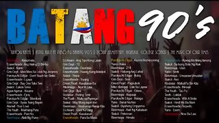 BATANG 90's TUNOG KALYE Nostalgia Greatest Non Stop Playlist