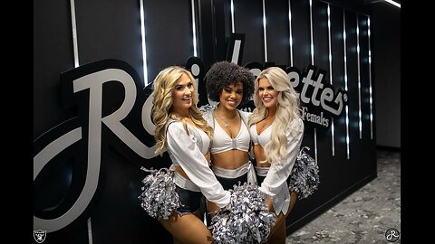 Raiderettes Cheerleaders Rock It 🤍🖤 Las Vegas Raiders NFL Football