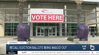 Recall election ballots being mailed out