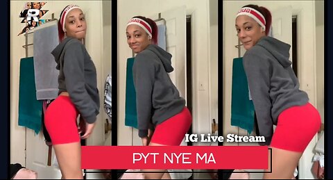 Pyt Nye Ma Twerking in hoodie and booty shorts