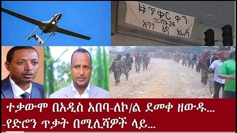 የአዲስ አበባ ተቃውሞ የድሮን ጥቃት በሰላም ዘብ ሚሊሻዎች ላይ ለኮሎኔል ደመቀ ዘውዱ DereNews April 2 2024