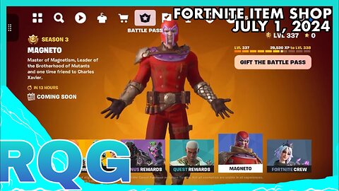 NOTHING MUCH CHANGED… BUT MAGNETO’S TOMORROW🥲 FORTNITE ITEM SHOP (July 1, 2024)