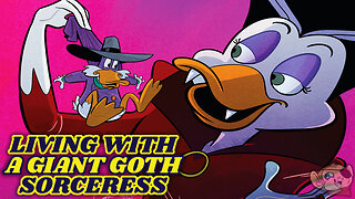 Darkwing Hangs Up the Cape and Lives the Family Life with His Giant Goth GF